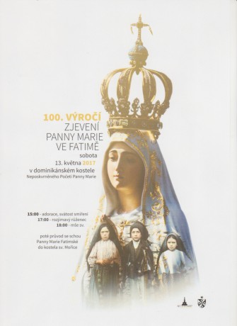 výročí Fatimy u dominikánů